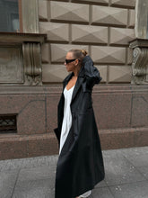 Larissa trench din piele naturala