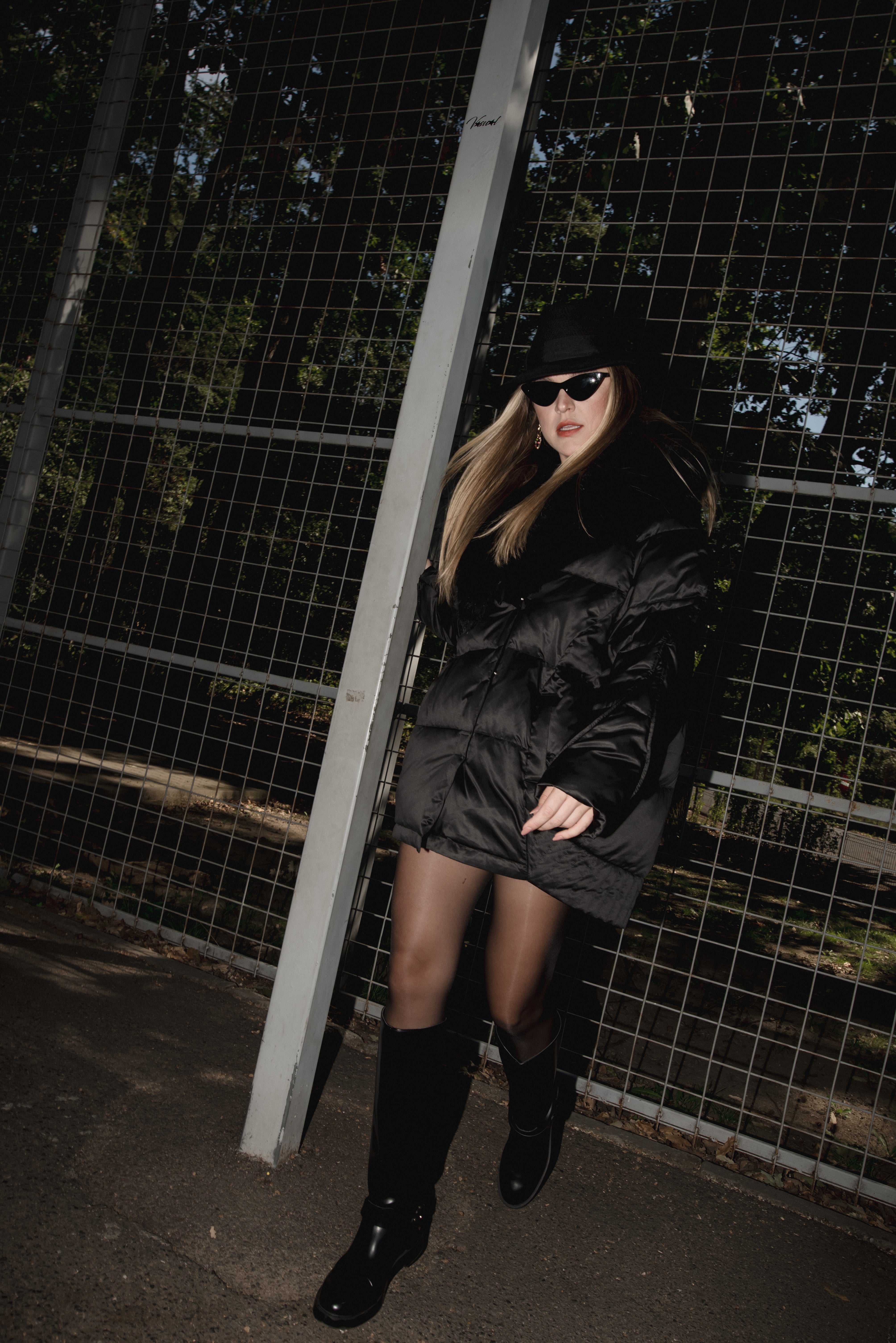 Jacheta de iarnă cu guler din vulpe. Lungime 70cm KALINKA FURS