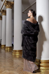 Natural mink fur coat. Blana naturala din vizon KALINKA FURS