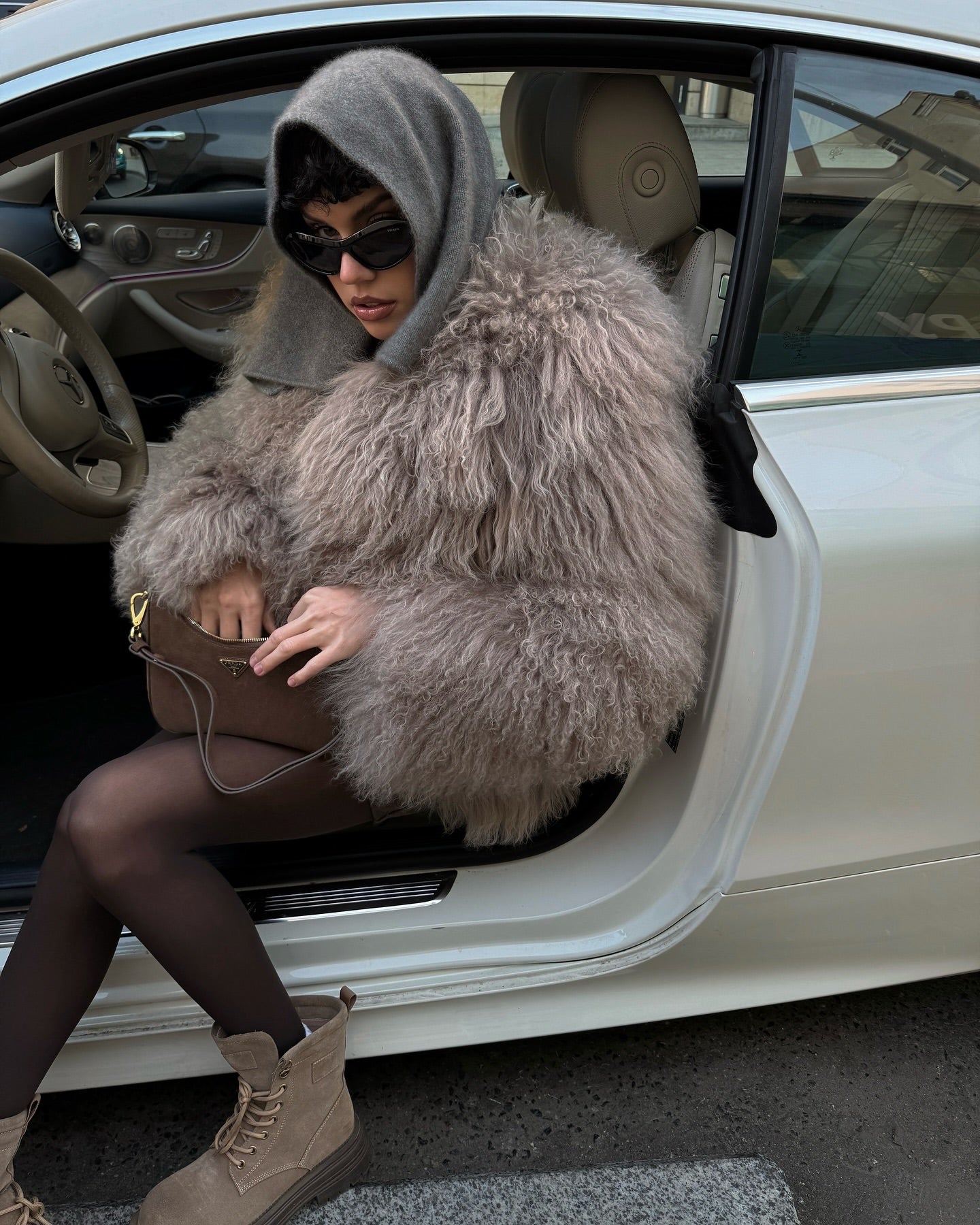 Mongolian Fur in Dark Capuccino. Blana mongoleza capuccino intunecat KALINKA FURS