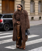 Natural Mongolian sheep fur, long