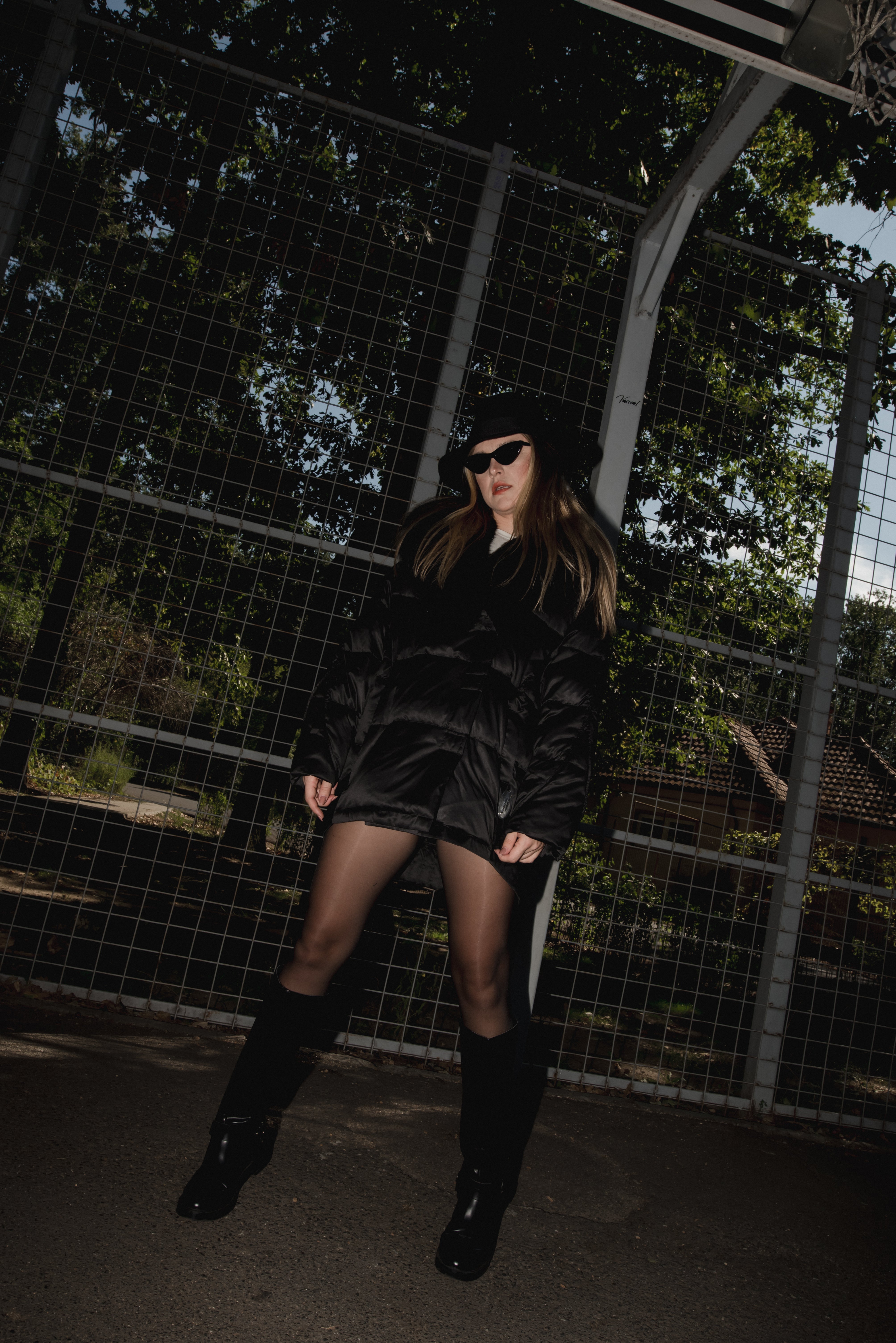 Jacheta de iarnă cu guler din vulpe. Lungime 70cm KALINKA FURS