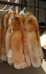 Alsou jacheta din blană naturală de vulpe canadiană. Calitate premium