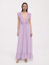 Rochie lunga violet