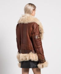 Rock cojoc din blană naturală de oaie