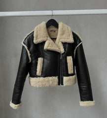 Cropped Shearling Winter Jacket KALINKA FURS