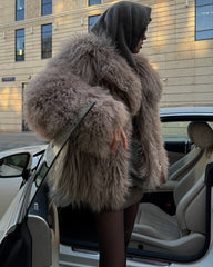 Mongolian Fur in Dark Capuccino. Blana mongoleza capuccino intunecat KALINKA FURS