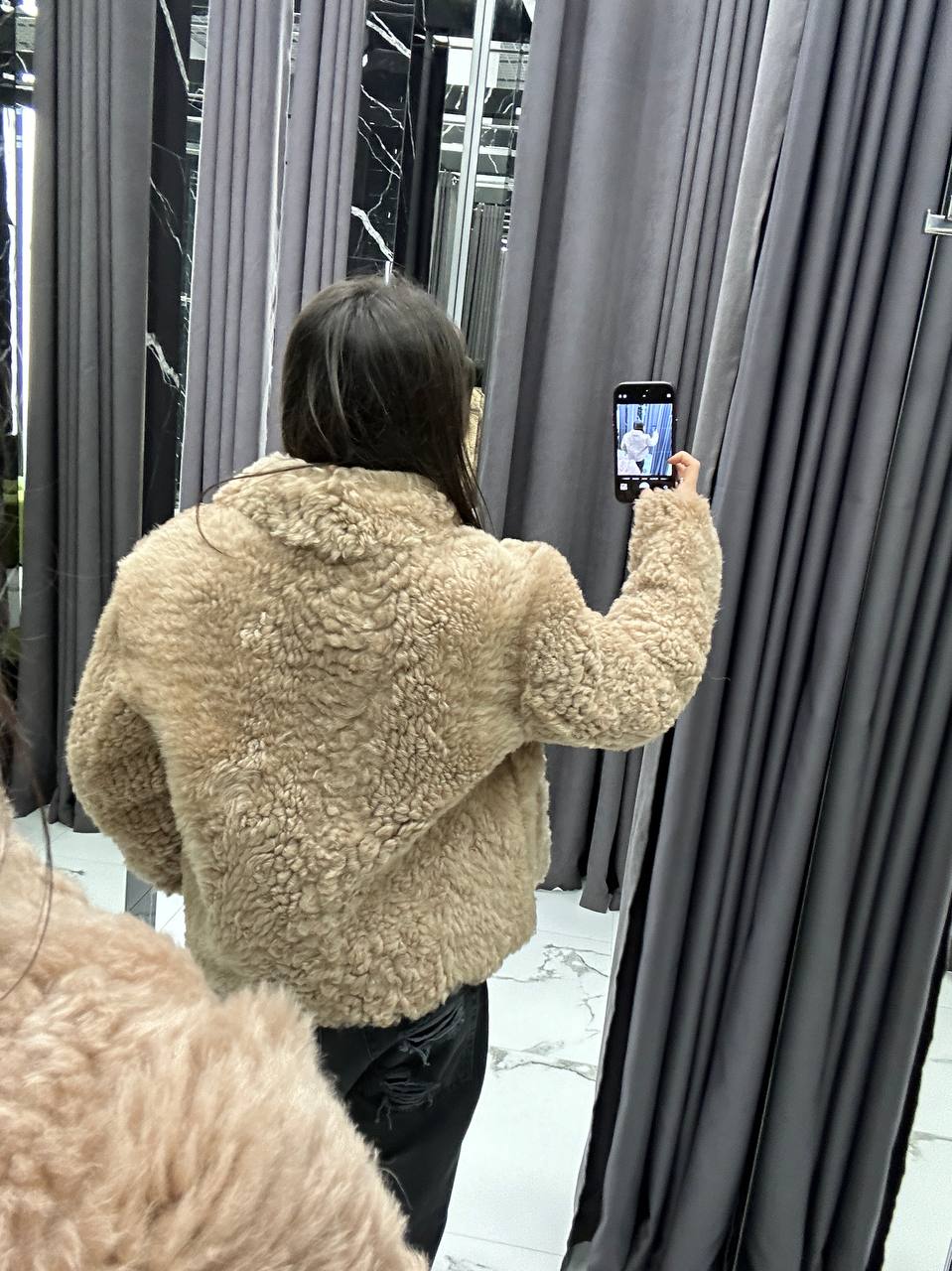 Tigrado Fur Coat. Geaca din blana naturala de oaie Tigrado KALINKA FURS