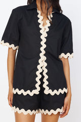 Ava's blouse and shorts set