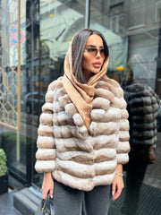 Rex Chinchilla Fur. Blana naturala din Rex Chinchilla KALINKA FURS