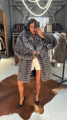 Ella Haina din blana naturala din jder, în două culori