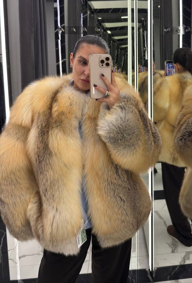 Blana aurie din vulpe KALINKA FURS