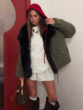 Clau winter jacket with fox collar