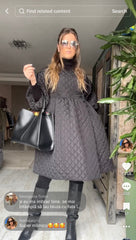 Puff sleeve kimono coat. Trench kimono cu mâneci pufoase KALINKA FURS