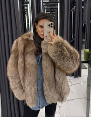 Blana din vulpe naturală. Lungime 70cm KALINKA FURS