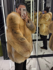 Blana din vulpe naturală. Lungime 90cm KALINKA FURS