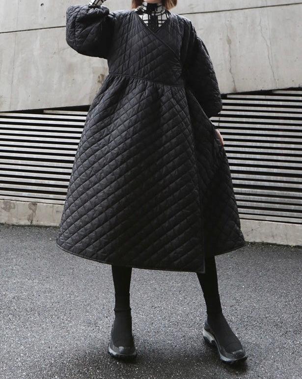 Puff sleeve kimono coat. Trench kimono cu mâneci pufoase KALINKA FURS