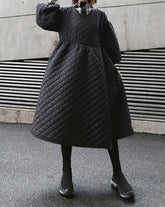 Puff sleeve kimono coat. Trench kimono cu mâneci pufoase KALINKA FURS