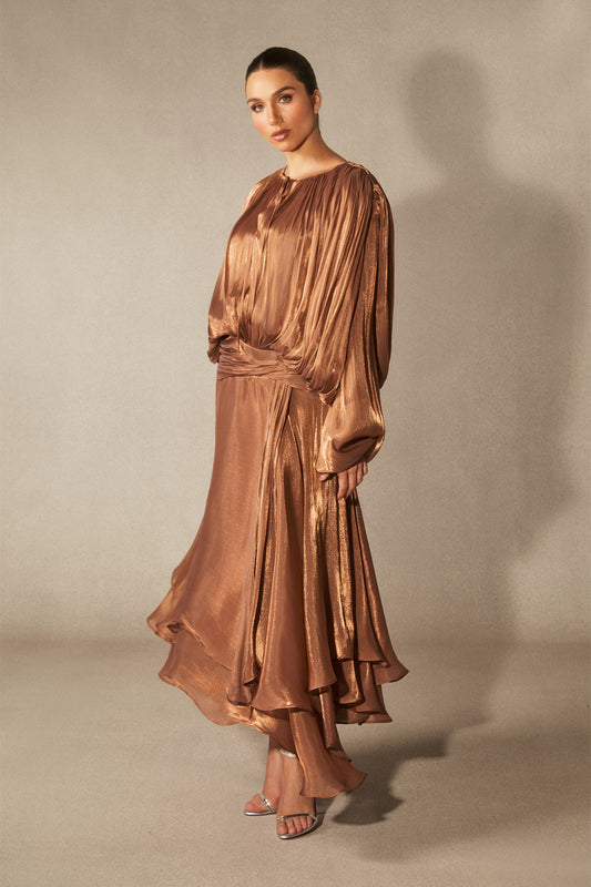 Alma flowy evening dress