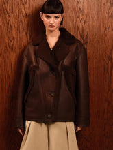 Dina blazer-type fur coat with pockets