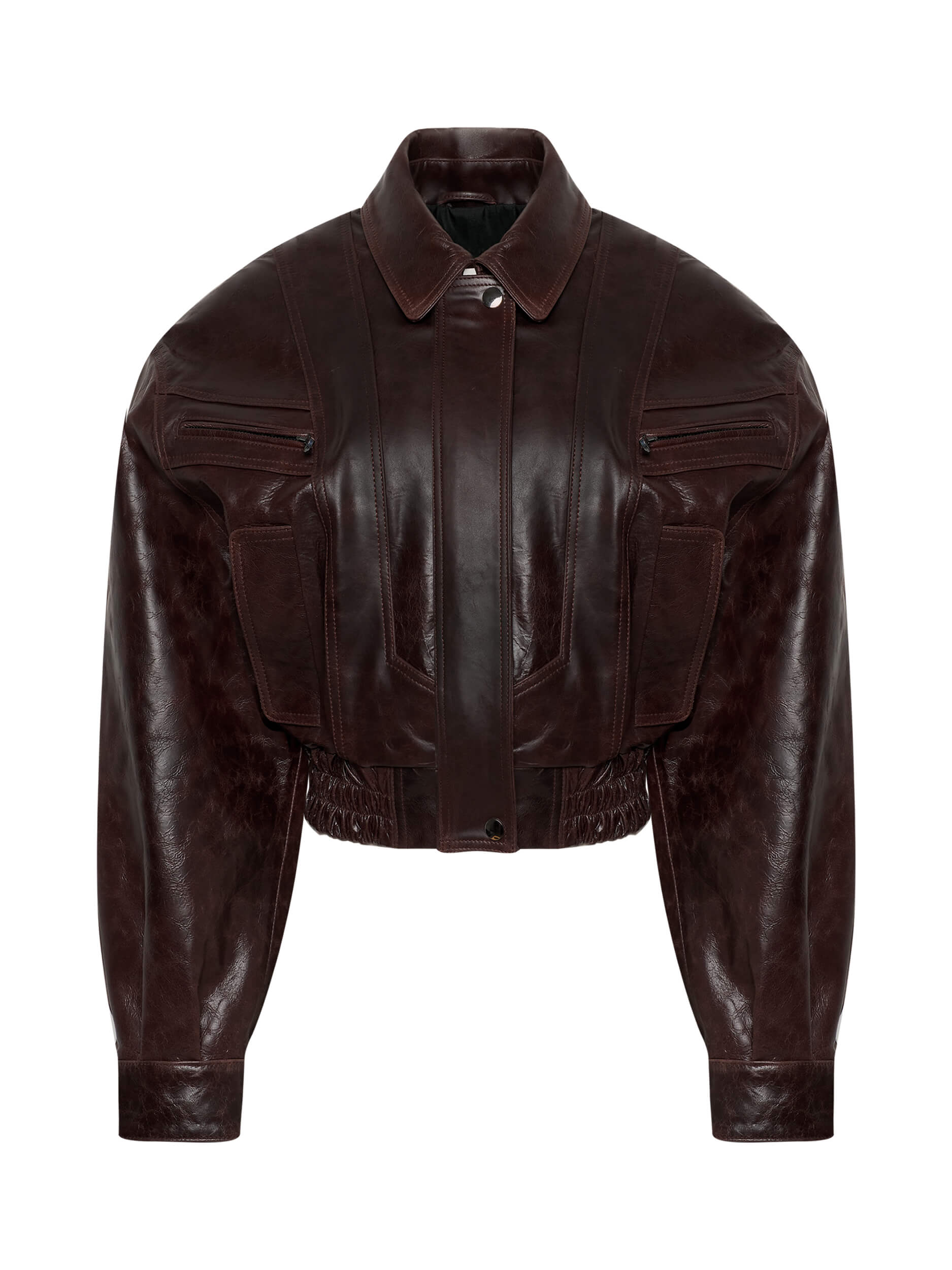 Milena geaca bomber cu maneci bufante KALINKA FURS