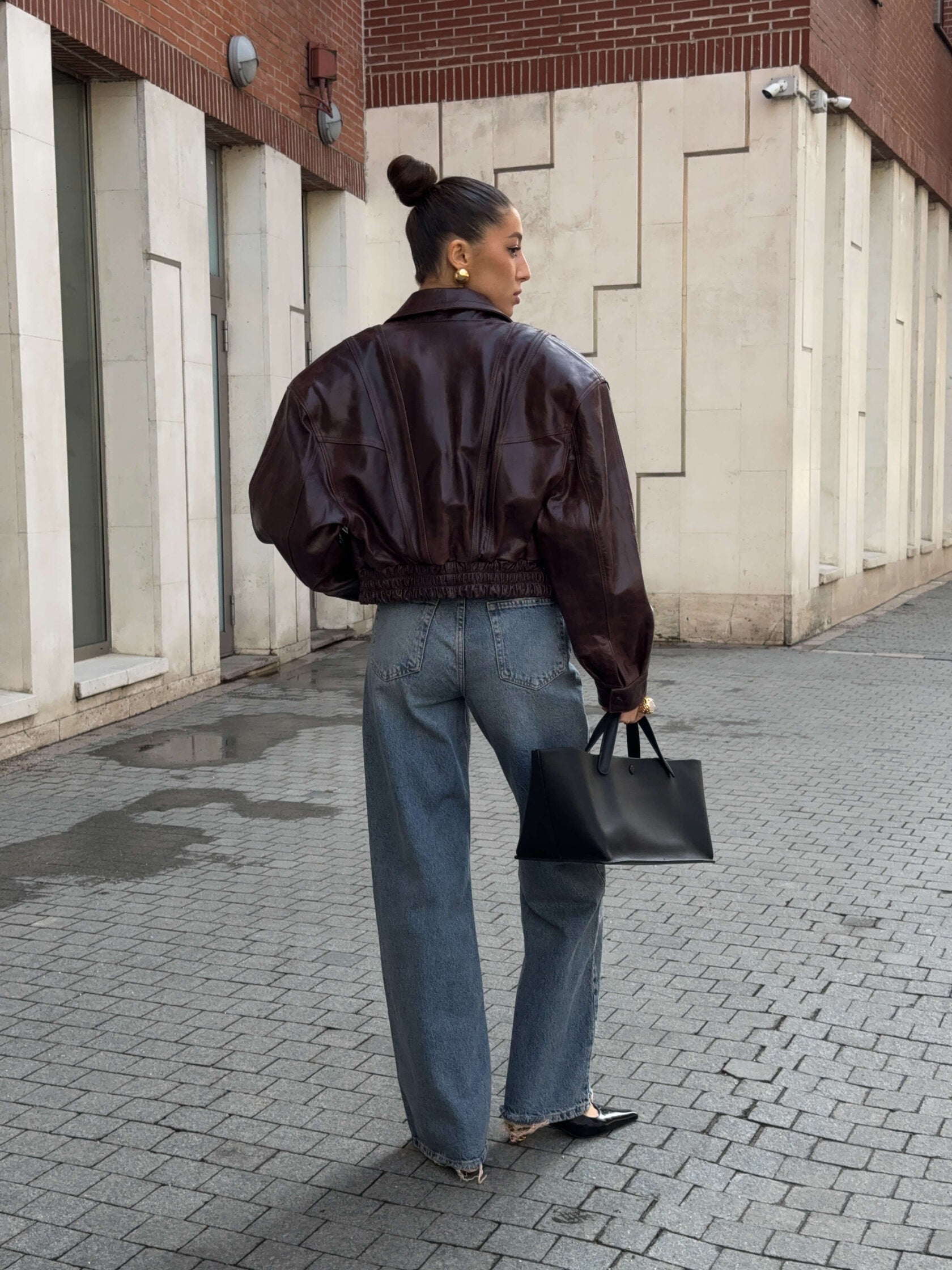 Milena geaca bomber cu maneci bufante KALINKA FURS