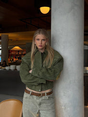 Milena geaca bomber cu maneci bufante KALINKA FURS