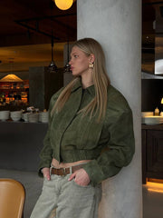 Milena geaca bomber cu maneci bufante KALINKA FURS