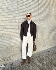 Milena geaca bomber cu maneci bufante KALINKA FURS