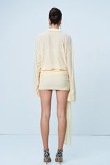 Crissy rochie tip camasa transparentă pe corp