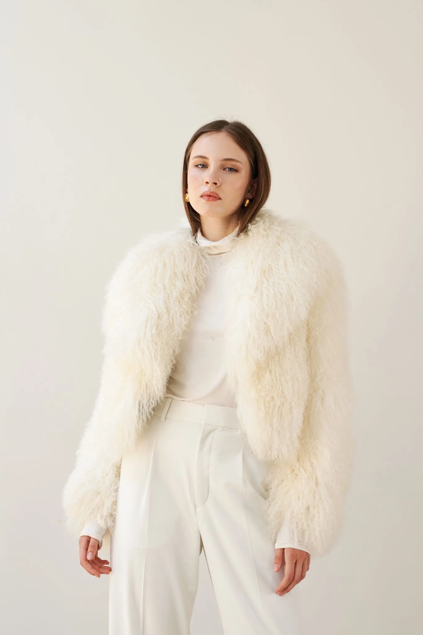 Mongolian Fur Short Edition, 40cm. Blană naturala din oaie mongoleza, ediție scurtă, 40 cm KALINKA FURS