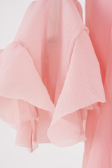 Robe Reya à volants et manches évasées