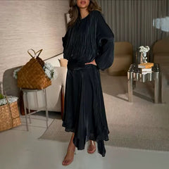 Alma rochie vaporoasă de seară