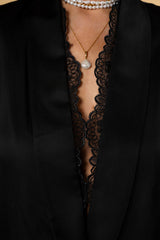 Lory bluză tip sacou cu dantelă