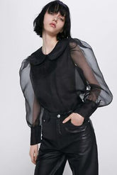 Isara transparent blouse. Size M