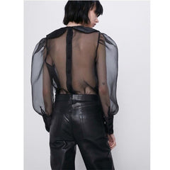 Isara bluză transparentă. Mărime M