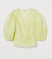 Neon bluza cu mâneci bufante. Mărime M