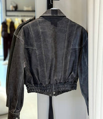 Milena geaca bomber cu maneci bufante