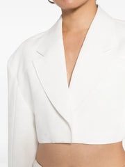 Veste courte oversize Viola à épaules larges