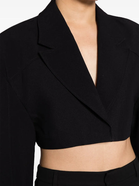 Viola Short oversized jacket with broad shoulders