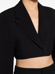 Veste courte oversize Viola à épaules larges