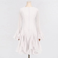 Robe Reya à volants et manches évasées