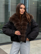 Aline winter jacket with fox fur