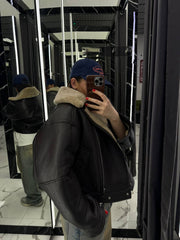 Shearling Leather Jacket. Cojoc din piele naturală KALINKA FURS