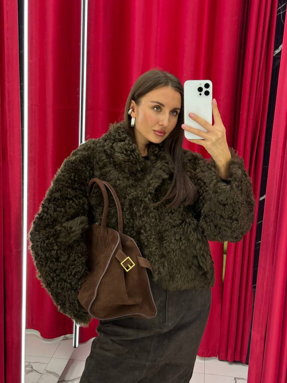 Tigrado Shearling Coat. Blana din oaie Tigrado KALINKA FURS