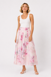 Fusta cu imprimeu floral, L
