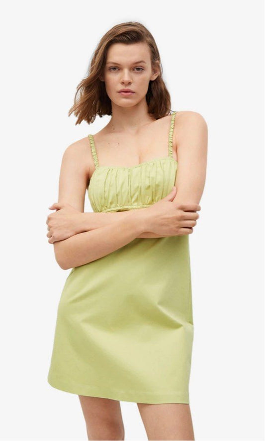 Rochie de vară scurtă cu bretele, Mango, M