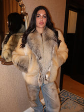 Adelina blană naturală din vulpe aurie