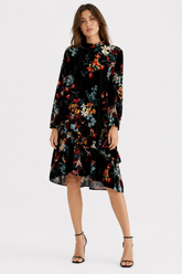 Rochie midi cu imprimeu floral, one size