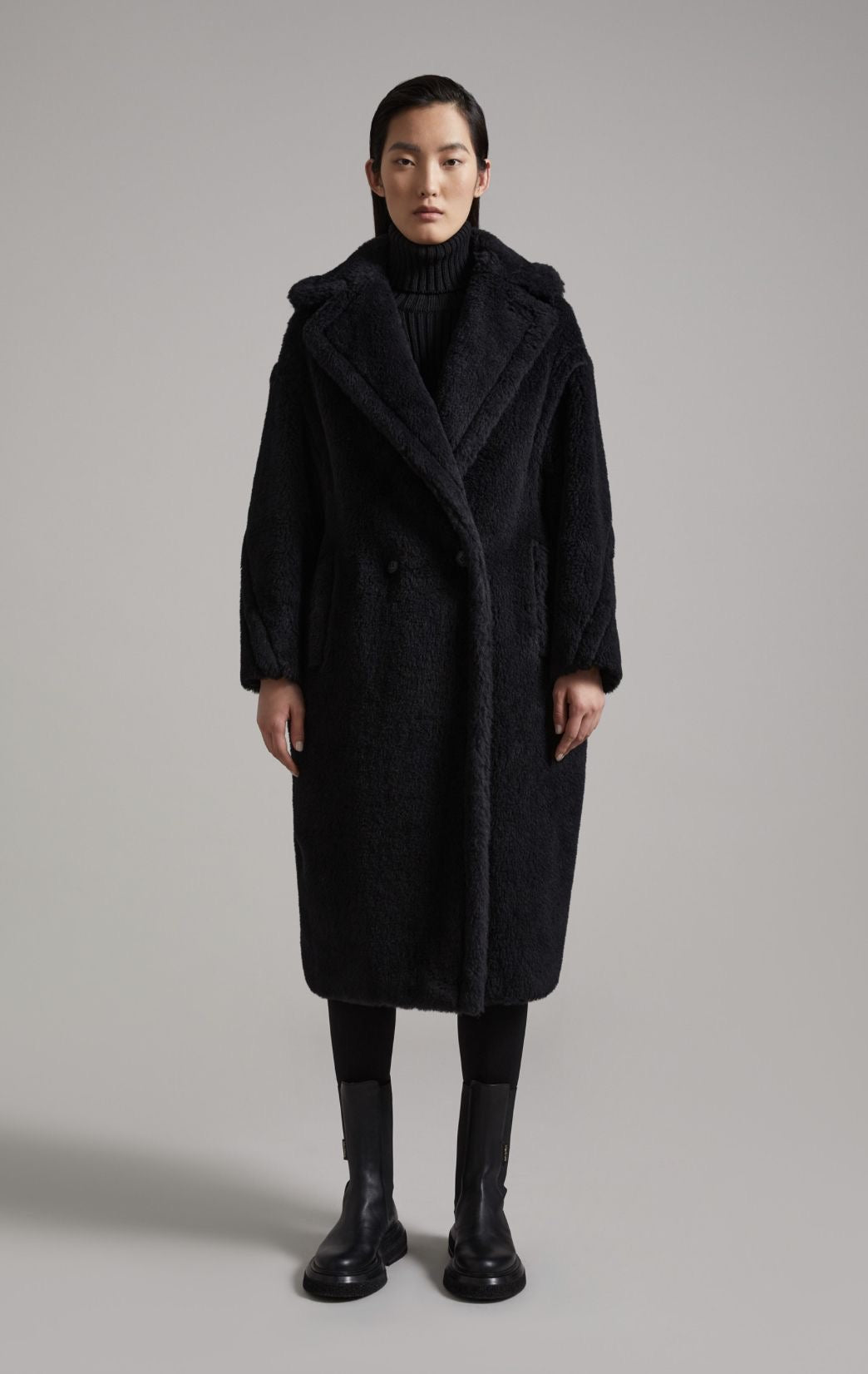 Teddy Coat Oversized. Palton oversized Teddy KALINKA FURS